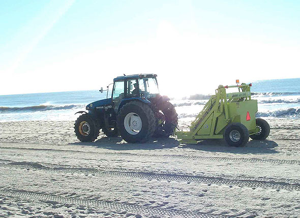 beach-raking
