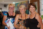 Judge Margaret Sanderson, Yvonne Winsor (with her quilt Australia Wild Flower) and Ingrid Channels