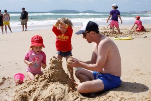 easter holiday sandcastle pic