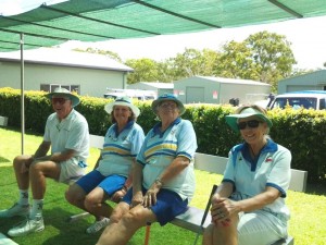 Chilling out on Invitation Day, D. Sutherland, M. Robinson, J. Mallety and A. Sneigowski