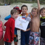 Winners of the Open Division - The Sandy Cracks: Ruby, Kye, Mason, Sylie, Max and Aidan
