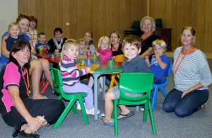 Parents and littlies come along to Mainly Music for a fun Wednesday morning