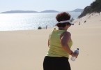 Traversing Carlo Sandblow: there is something for everyone - beginners, walkers and runners at one of Queensland's most picturesque run trails