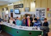 Over 60s members waiting for their turn to ring the Maheno’s bell at the Maheno exhibit