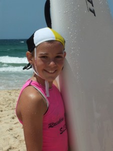 Abby Schooth encourages other kids to join in the fun of Nippers