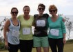 Mums and daughters take on the 5km: Rochelle Harling, Sue Bennett, Emma and Helen Window