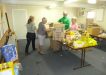 Unpacking drought relief items at St Brigid’s Hall, Longreach