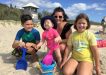 Michelle Harder was visiting mum Glenda Eckel - kids Lachlan, Adelle and Lara had fun on the beach!