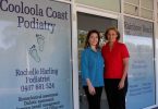 Podiatrist Rochelle Harling with mum, Physiotherapist Sue Bennett, welcome you to their new Rainbow Beach clinic at the Top Shops