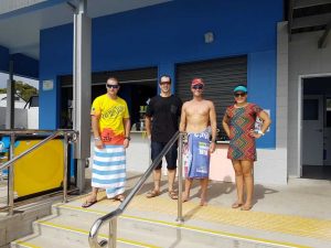 Hervey Bay cyclists Troy Gelth, Colin Write, Lars Olsen and Brandi Alberts rode to Rainbow Beach and back - just for fun! 