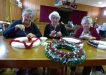 Making a Christmas Wreath, Ros Ruddle, Dalma Nobbs and Nancy Edwards