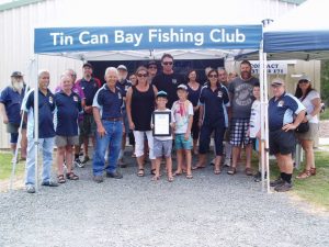 Club sponsors, Melanie and Steve May and family, were presented with the Certificate of Appreciation under the new marquee at the Club’s Annual General Meeting