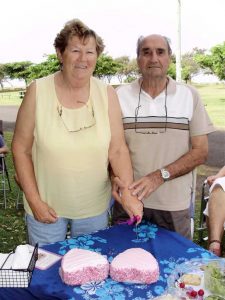 Val Duignan with her late husband Noel 54th wedding anniversary back in 2010