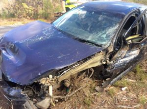 A head on collision on Rainbow Beach Road was captured on film by another driver…  ...and here is the result!