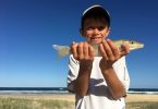 Come along to a Junior Fishing Day April 8, and you can catch a whiting like 9-year-old Jackson May