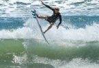 alented Rainbow Beach surfer Rhys Smith gets some “air” Image SALTY / EPICS.COM.AU