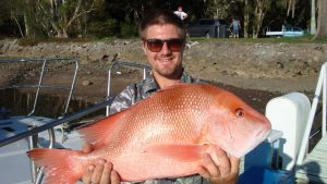 Taylor was happy - this red emperor is just one of his quality fish