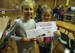 Cooloola's Got Talent Hannah Bradley and Xanthe-leigh Sheridon with their prize