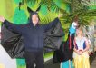 Mrs Theresa Dargusch or "Batty" from Fern Tree Gully, created a Reading Rainforest at RBSS Library - with a snake "Snow White" Lily very impressed with the cassowary
