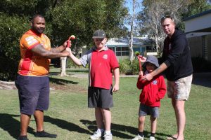 Maurice Kissier and Phys Kennedy show Max Vosmaer and Matai Bentley more traditional games