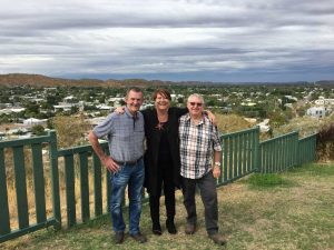 Ex-Rainbow residents, Mike and Angie Matveyev catch up with Peter Grant in Mount Isa