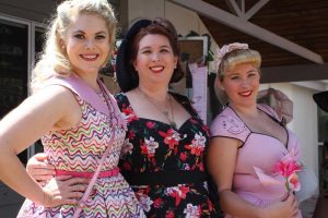 Pin Up Pageant entrants: Miss Kiss Me Kate, Miss Ardene Storm, Miss Gatito Greer
