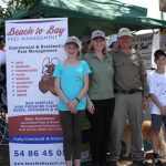 The team from Beach to Bay Pest Management were one of the many stalls on the day