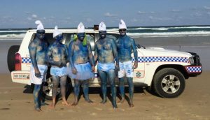 Papa Smurf spotted at Inskip Point