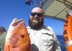 Ben Young, stoked with catching his first nice Red Emperor