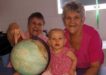 Lorraine Bishop, Joan Barnier and baby Jackie will take part in the Walk the World movement on May 2