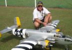You’ll find some amazing flying machines and their owners at the annual Warbirds event at Tin Can Bay like Paul Gordon-Brander and his Mitchell bomber