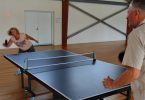 Pam and Gary give table tennis a go, come along Wednesday mornings, 9am to 11am or Wednesday evenings from 6pm to 8pm