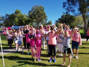 The survivor wave before the walk commenced