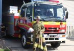 SGT Bruce Bolger from the Australian Defence Force at Camp Kerr Training Facility also works as an Auxiliary firefighter with the Tin Can Bay Fire Station
