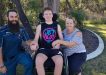 Marc, Tristan and mum Carolyn relax at home - the family express their most sincere thanks to Marc for his ongoing support