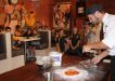 Chef Michael Lindemeier from Arcobaleno on the Beach helps Class 2-3 create their very own pizza