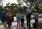 Dr. Don Sands from CSIRO, Shelley Gage and other BioBlitzers after capturing his specimen of the Boronia moth