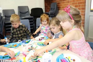 Get to the library for holiday fun like cousins Finn Wilson, Cora Ham, Sophie Wilson and Ava Ham who had a ball creating at the First 5 Forever session, Tin Can Bay Library