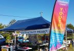 The Cooloola Cove markets stall. YAP is always appreciative of donations to keep this fundraising project going.