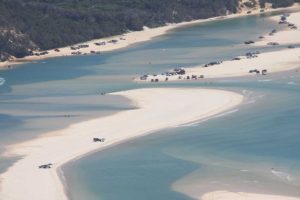Double Island Point is the southernmost tip of the Great Sandy Marine Park and includes the Great Sandy Straits - make sure you say how to want to help conservation, keep jobs or play in our backyard Image taken whilst on board Rainbow Beach Helicopters
