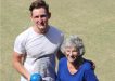 The new Friday afternoon social bowls is only one new change the Sports Club have planned for the community. Local Marcia Mills and grandson Tristan Watson show that it is for men and women, young and not so young - come join them!