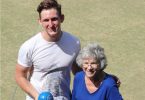 The new Friday afternoon social bowls is only one new change the Sports Club have planned for the community. Local Marcia Mills and grandson Tristan Watson show that it is for men and women, young and not so young - come join them!