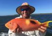 Mick very happy with a nice Gold Spot wrasse