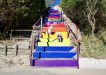 The Rainbow Beach stairs as they are today with some helpful ‘extras’ who were happy to be in the photo - Photo Courtesy of Garry Hewitt