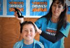 Mum Kirstie was the only one trusted to shave daughter Ella's hair for the World's Greatest Shave, raising money for blood cancer