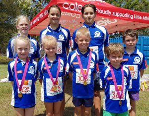 SunCoast Regional Relay representatives back (L-R) Chloe Daniels, Anjelica Geurts, Logan Smith and Zack Groves. Front Tayah McLeod, Gemma Campbell, Zeff Wakeling and Hunter Groves. Absent- Matilda and Noah Schuback.