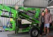 New Business - Dave and Janine Fawcett have a cherry picker for hire which is perfect for cleaning and maintenance or pruning trees