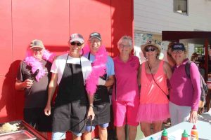 Some of the fabulous walkers and volunteers during last month’s Walk for Women's Cancer were Murray, Chris Keen, Bob Gudge, Glenys Kidd, Ria Boustead and Chris Gudge