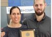 Owners of Davies Furniture Court Gympie, Linda and Mark Tunstall ,win gold