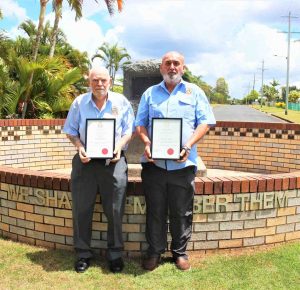 Stan & Terry with their Tin Can Bay RSL Life Memberships